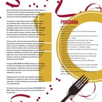 10 años Pon Aragón en tu mesa-folleto programa
