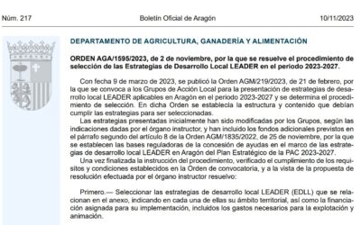 El GA aprueba las 20 Estrategias de Desarrollo Local LEADER y sus presupuestos