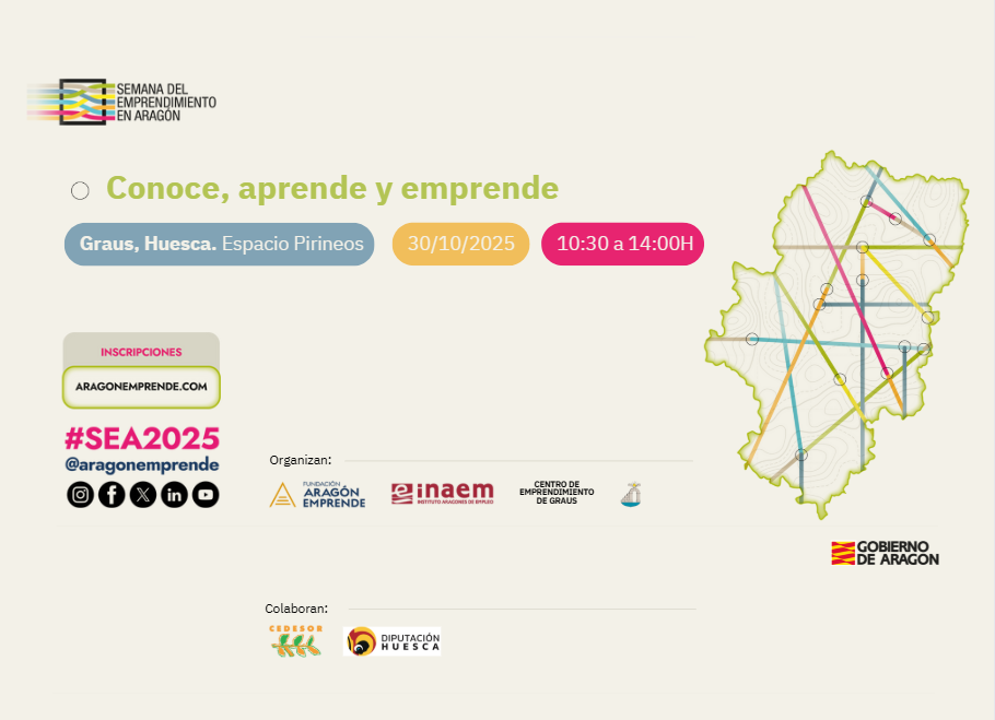 CEDESOR participará en la Semana del Emprendimiento en Aragón 2025